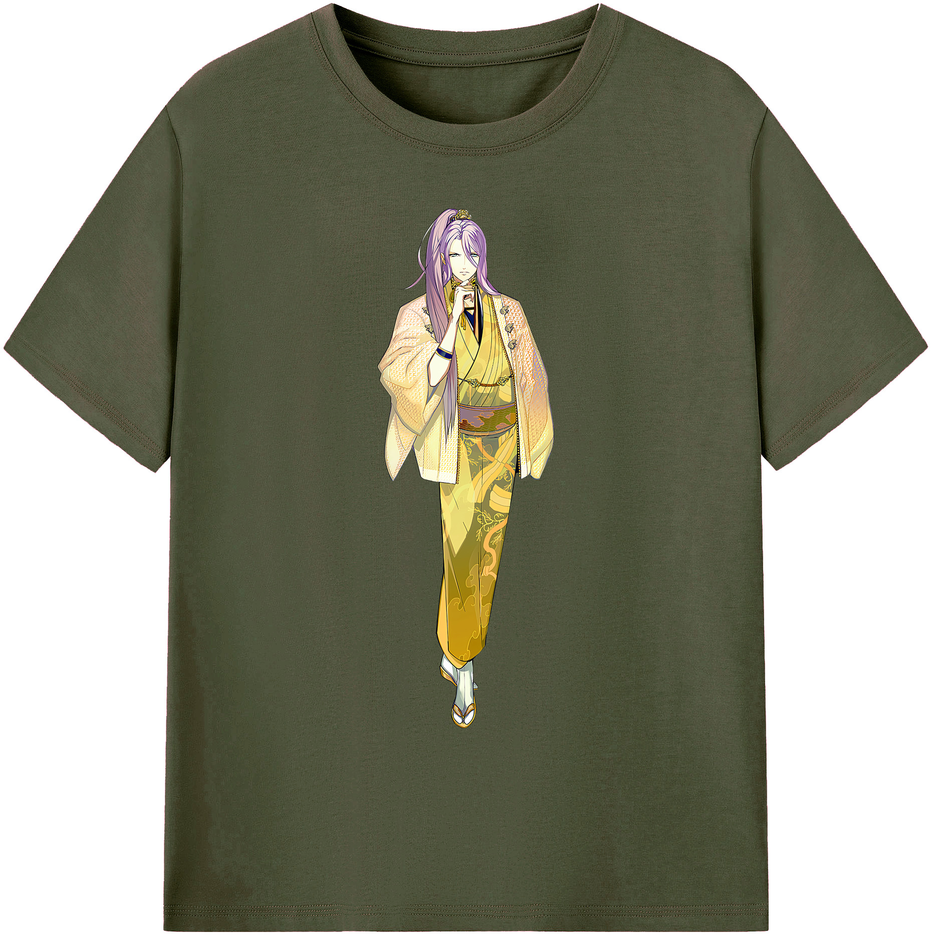 （画像用） 刀剣乱舞 Touken Ranbu 綿100％ メンズ半袖Tシャツ｜肌触りやわらか＆通気性